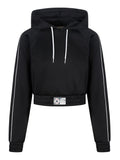 Converse Felpa Cappuccio Knock Put Donna CVW6H018 Converse Black - Nero
