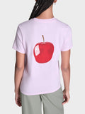 Converse T-shirt Apple Donna CVW6T108 New Found Bloom - Rosa