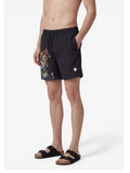 County of Milan Shorts Mare Animals Unisex COMAS260653 Black / Tiger - Nero