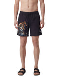 County of Milan Shorts Mare Animals Unisex COMAS260653 Black / Tiger - Nero
