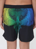 County of Milan Shorts Mare Wings Uomo COMAS260657 Black / Rainbow Wings - Nero