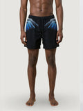 County of Milan Shorts Mare Wings Uomo COMAS260660 Black / Royal Wings - Nero