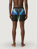 County of Milan Shorts Mare Wings Uomo COMAS260660 Black / Royal Wings - Nero