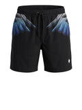 County of Milan Shorts Mare Wings Uomo COMAS260660 Black / Royal Wings - Nero