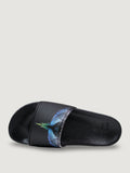 County of Milan Ciabatte Uomo COMAS260680 Black / Royal Wings - Nero