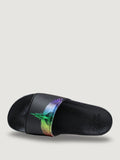 County of Milan Ciabatte Uomo COMAS260895 Black / Rainbow Wings - Nero
