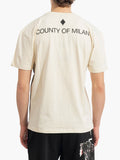 County of Milan T-shirt Uomo S6CMMATH043 Cocco/coconut - Avorio