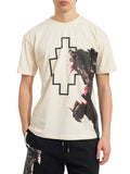 County of Milan T-shirt Uomo S6CMMATH043 Cocco/coconut - Avorio