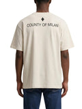 County of Milan T-shirt Uomo S6CMMATH050 Cocco/coconut - Avorio