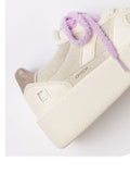 Date Sneakers Court Platform Donna W441-CP-TC Ivory - Avorio