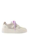 Date Sneakers Court Platform Donna W441-CP-TC Ivory - Avorio