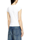 Diesel T-shirt Donna A199120AFAA White - Bianco