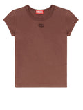 Diesel T-shirt Donna A199120AFAA Brown - Marrone