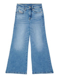 Diesel Jeans a Zampa da Bambina J00816KXBSX - Denim