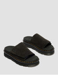 Dr. Martens Sandalo Zebzag Slide Donna 42409 Black Eh Suede - Nero