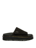 Dr. Martens Sandalo Zebzag Slide Donna 42409 Black Eh Suede - Nero