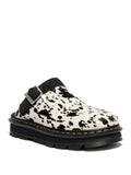 Dr. Martens Ciabatte Zebzag Mule Hair Donna 42850 Cream+black Dalmatian Print - Nero