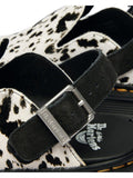Dr. Martens Ciabatte Zebzag Mule Hair Donna 42850 Cream+black Dalmatian Print - Nero