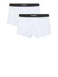 Dsquared2 Boxer Twin Pack Uomo DCX210070 - Bianco