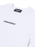 Dsquared2 T-shirt da Bambino DQ2823D004G White - Bianco