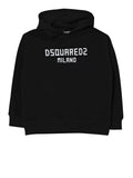Dsquared2 Felpa Cappuccio da Bambino DQ3184D0A9U Black - Nero