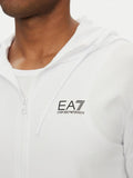 Ea7 Felpa Zip Uomo 7M000568AF13512 White/black - Bianco