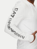 Ea7 Felpa Zip Uomo 7M000568AF13512 White/black - Bianco