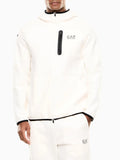 Ea7 Felpa Zip Uomo 7M001598AF20845 Sugar Swizzle - Bianco