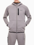 Ea7 Felpa Zip Uomo 7M001598AF20845 Smoked Pearl - Grigio