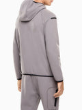 Ea7 Felpa Zip Uomo 7M001598AF20845 Smoked Pearl - Grigio