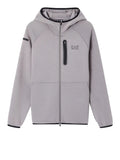 Ea7 Felpa Zip Uomo 7M001598AF20845 Smoked Pearl - Grigio