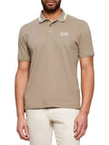 Ea7 Polo Uomo 7M001604AF13511 Roasted Cashew - Beige
