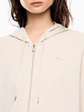 Ea7 Felpa Zip Donna 7W000192AF12643 Fog - Avorio
