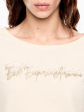 Ea7 T-shirt Donna 7W000978AF10373 Fog - Avorio