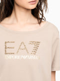 Ea7 T-shirt Donna 7W001098AF14880 Aluminum - Beige