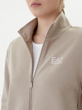 Ea7 Felpa Zip Donna 7W001152AF12501 Aluminum - Beige