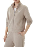Ea7 Felpa Zip Donna 7W001152AF12501 Aluminum - Beige