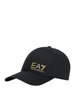 ea7 berretto con visiera unisex 7x000005af11989 black gold nero 161333006