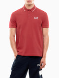 Ea7 Polo Uomo 8NPF16PJVUZ Haute Red - Rosso