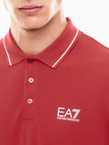 Ea7 Polo Uomo 8NPF16PJVUZ Haute Red - Rosso