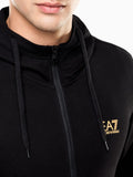 Ea7 Felpa Zip Uomo 8NPM33PJVRZ Black - Nero