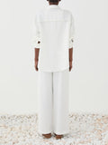 ELEH Pantalone Palazzo Donna SS260033 - Bianco