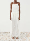 ELEH Pantalone Palazzo Donna SS260068 - Bianco