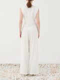 ELEH Pantalone Palazzo Donna SS260084 - Bianco