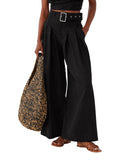 ELEH Pantalone Palazzo Donna SS260099 - Nero