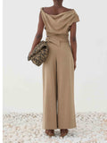 ELEH Pantalone Palazzo Donna SS260099 - Beige
