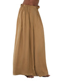 ELEH Pantalone Palazzo Donna SS260109 Cammello - Beige