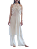 ELEH Pantalone Palazzo Donna SS260135 Panna - Bianco