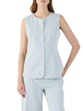 ELEH Gilet Donna SS260145 - Celeste