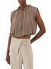 eleh top donna ss260333 fango marrone 167898157
